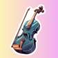 Colourful Violin Sticker Pack (27 Stickers)