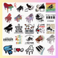 Colourful Piano Themed Sticker Pack (20 pieces)