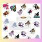 Piano Teacher - Colourful Piano Themed Stickers - Extra Large Roll (500 Pieces)