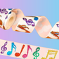 Sparkling Glitter Music Note Stickers - Extra Large Roll (500 Pieces)