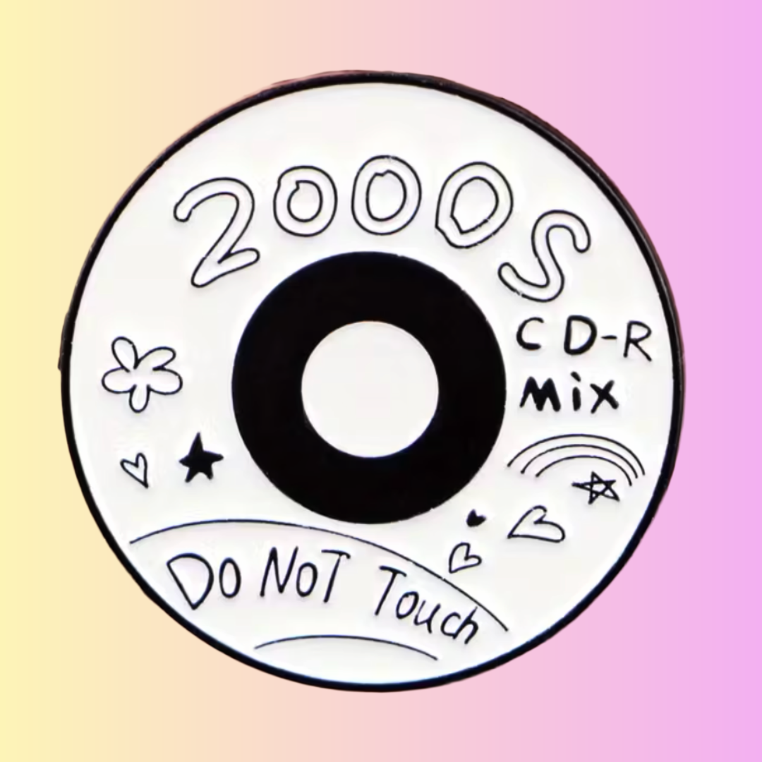 Throwback 2000s CD Enamel Pin