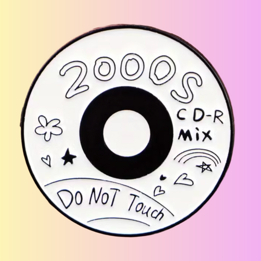 Throwback 2000s CD Enamel Pin