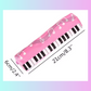 Pink Piano Keys Pencil Case