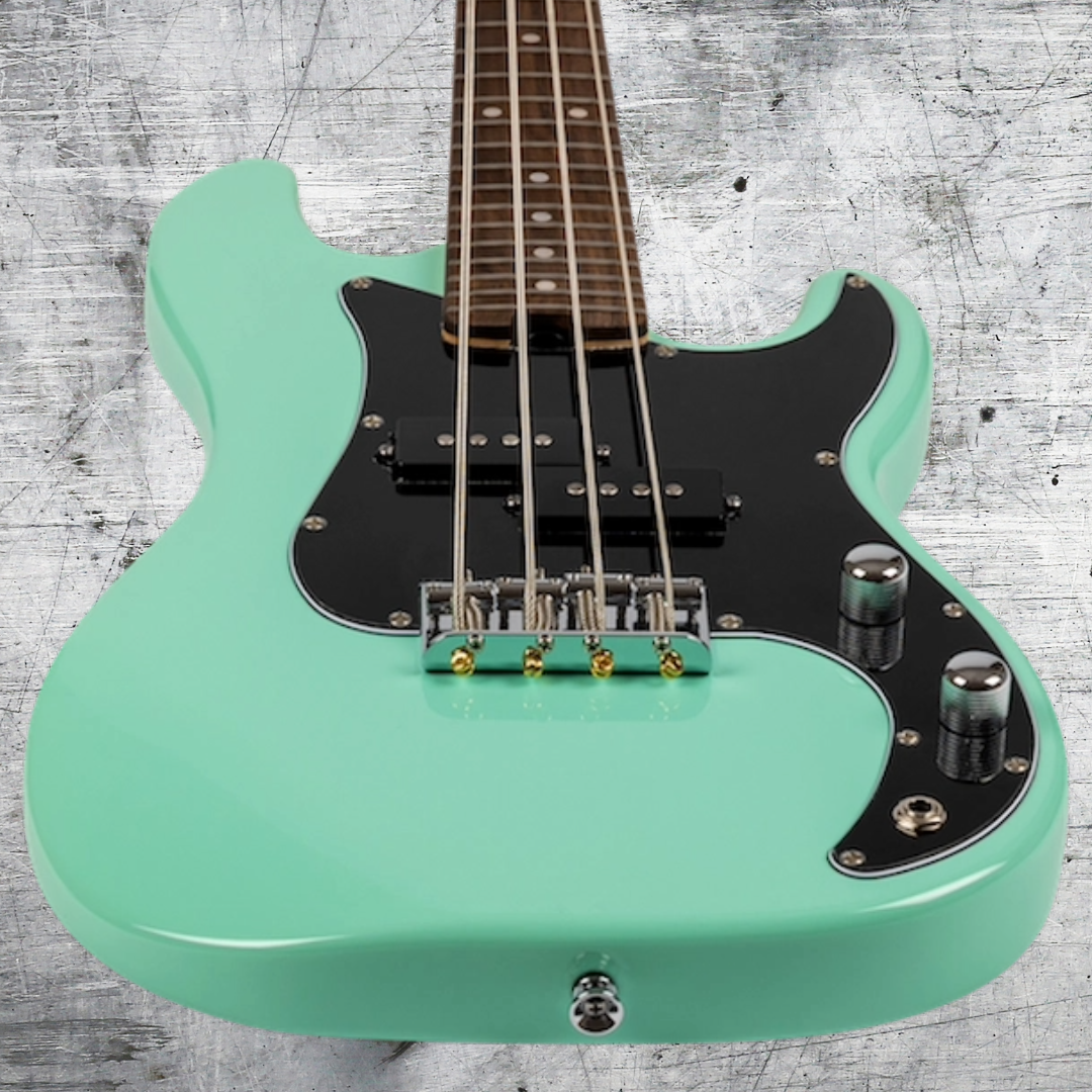 Flight Mini Bass Lite SFG Surf Green Solid Body Ukulele - Very Limited Stock - (2 Units Remaining)