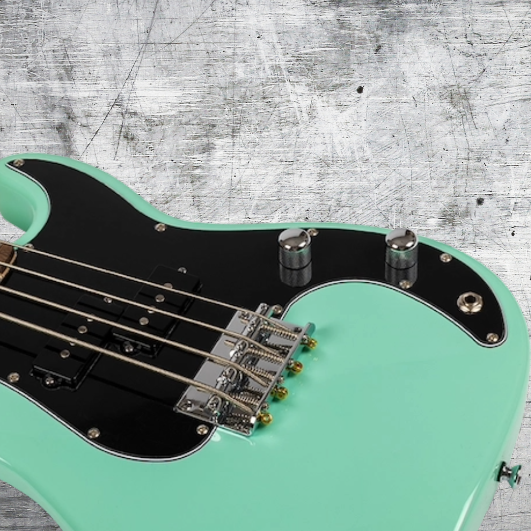 Flight Mini Bass Lite SFG Surf Green Solid Body Ukulele - Very Limited Stock - (2 Units Remaining)