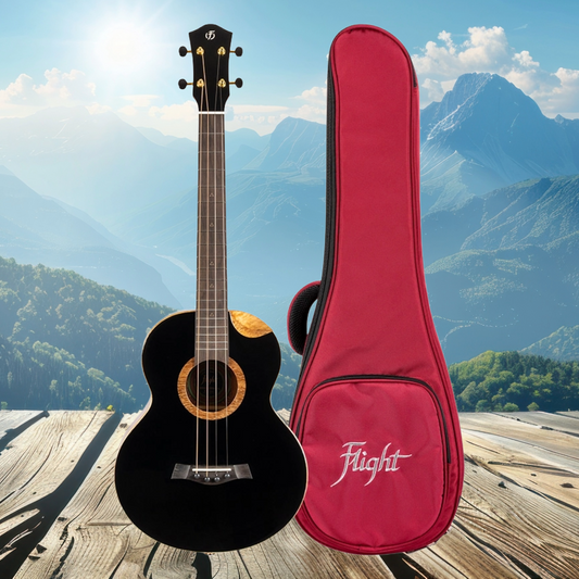 Flight Nora Steel String Baritone EQ-A with Deluxe Gig Bag - New in Australia - Very Limited Stock (4 Units Remaining)