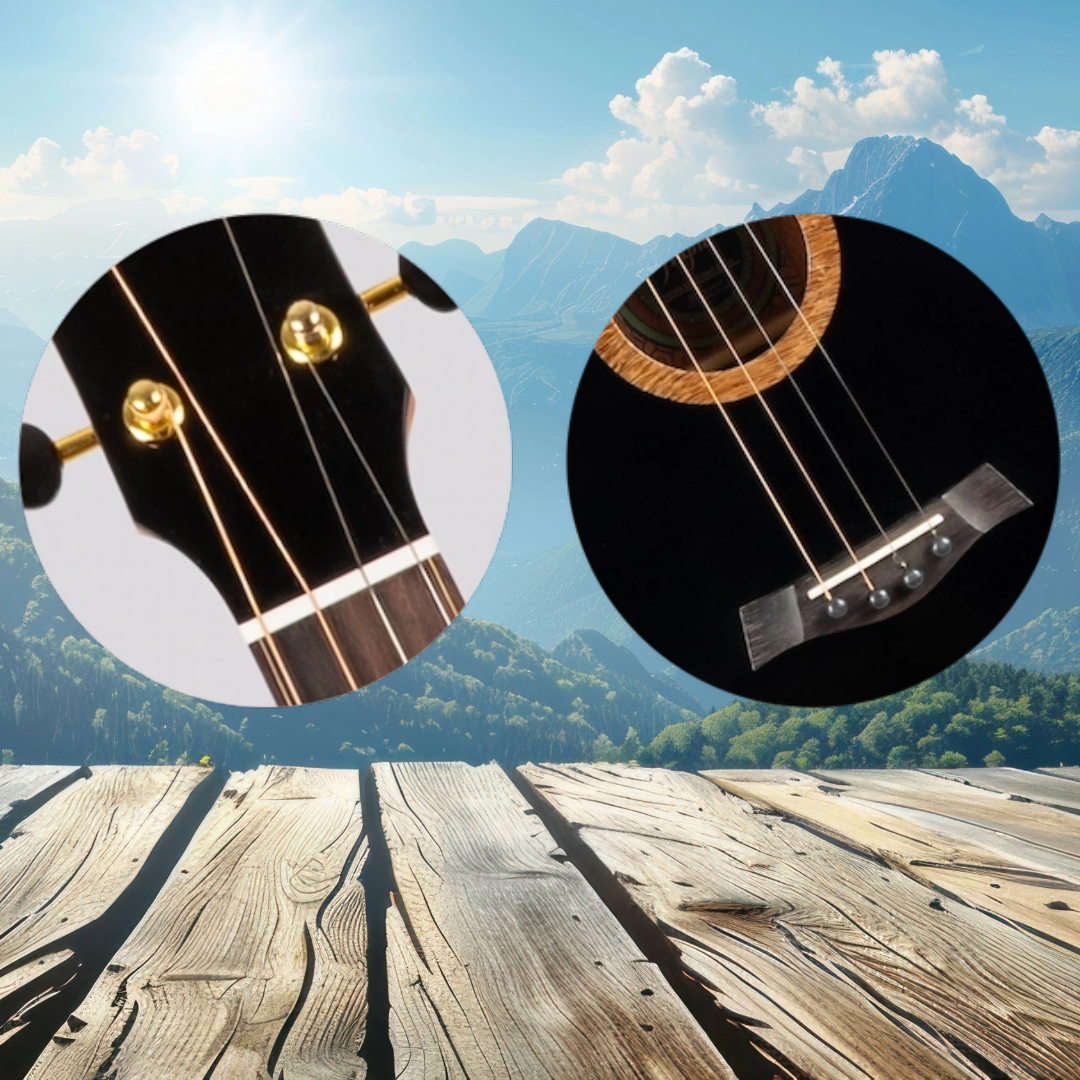 Flight Nora Steel String Baritone EQ-A with Deluxe Gig Bag - New in Australia - Very Limited Stock (4 Units Remaining)