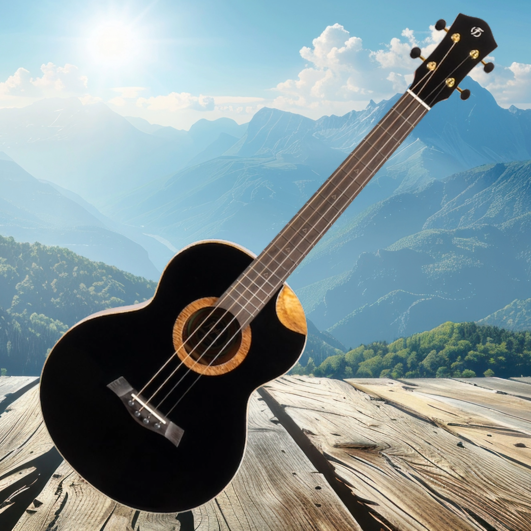 Flight Nora Steel String Baritone EQ-A with Deluxe Gig Bag - New in Australia - Very Limited Stock (4 Units Remaining)