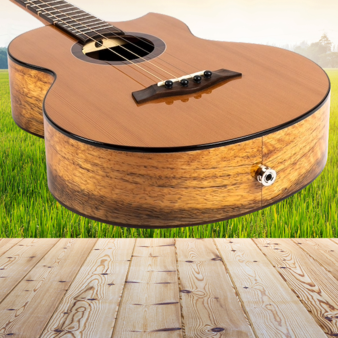 Flight Lily Steel String Baritone EQ-A with Deluxe Gig Bag - New in Australia - Very Limited Stock (5 Units Left)