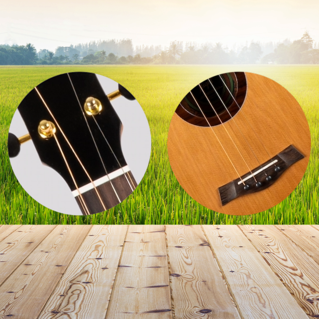 Flight Lily Steel String Baritone EQ-A with Deluxe Gig Bag - New in Australia - Very Limited Stock (5 Units Left)