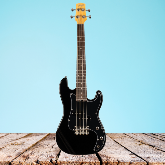 Flight Mini Bass Lite Bk Solid Body Ukulele  - New to Australia, Very Limited Stock - 3 Units Remaining