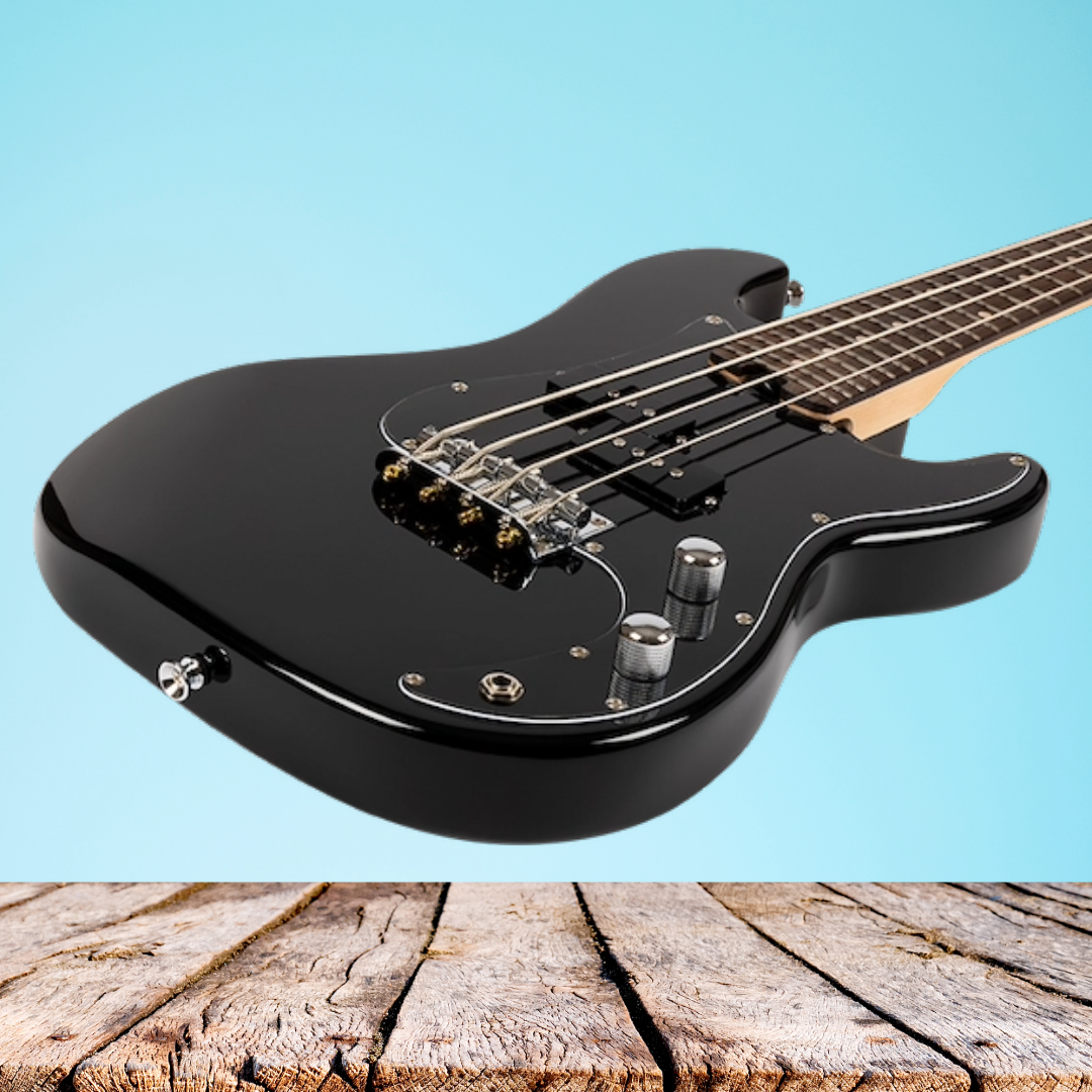 Flight Mini Bass Lite Bk Solid Body Ukulele  - New to Australia, Very Limited Stock - 3 Units Remaining