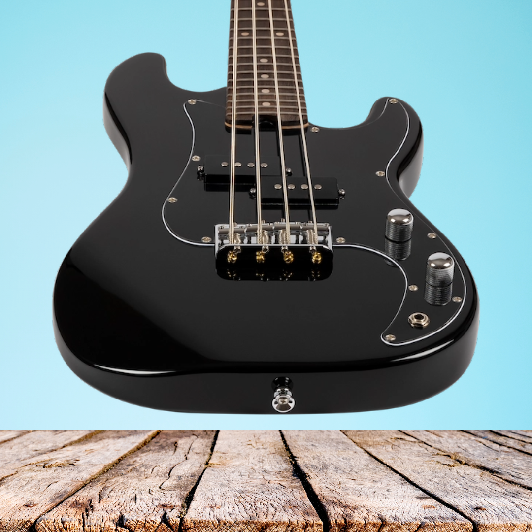 Flight Mini Bass Lite Bk Solid Body Ukulele  - New to Australia, Very Limited Stock - 3 Units Remaining