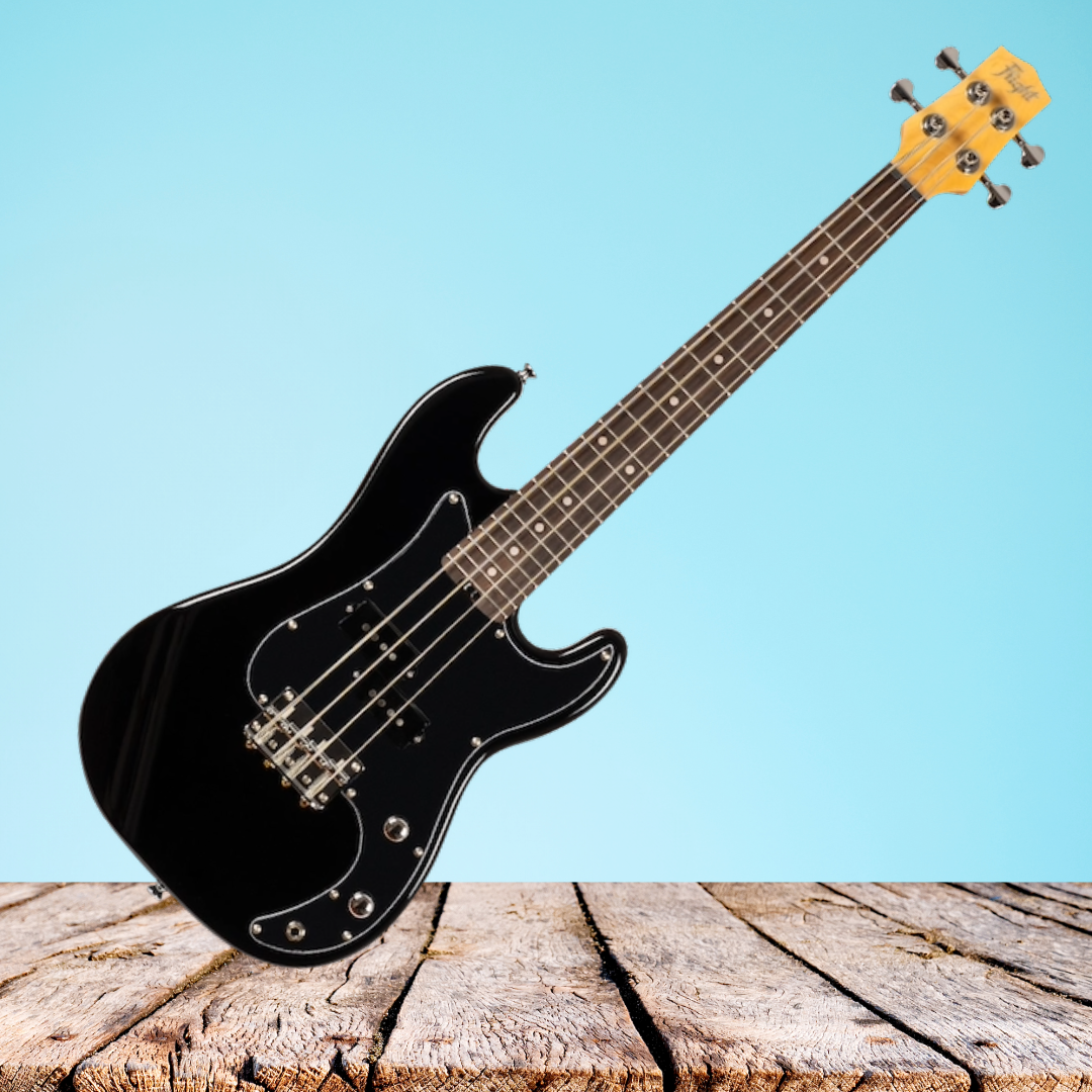Flight Mini Bass Lite Bk Solid Body Ukulele  - New to Australia, Very Limited Stock - 3 Units Remaining