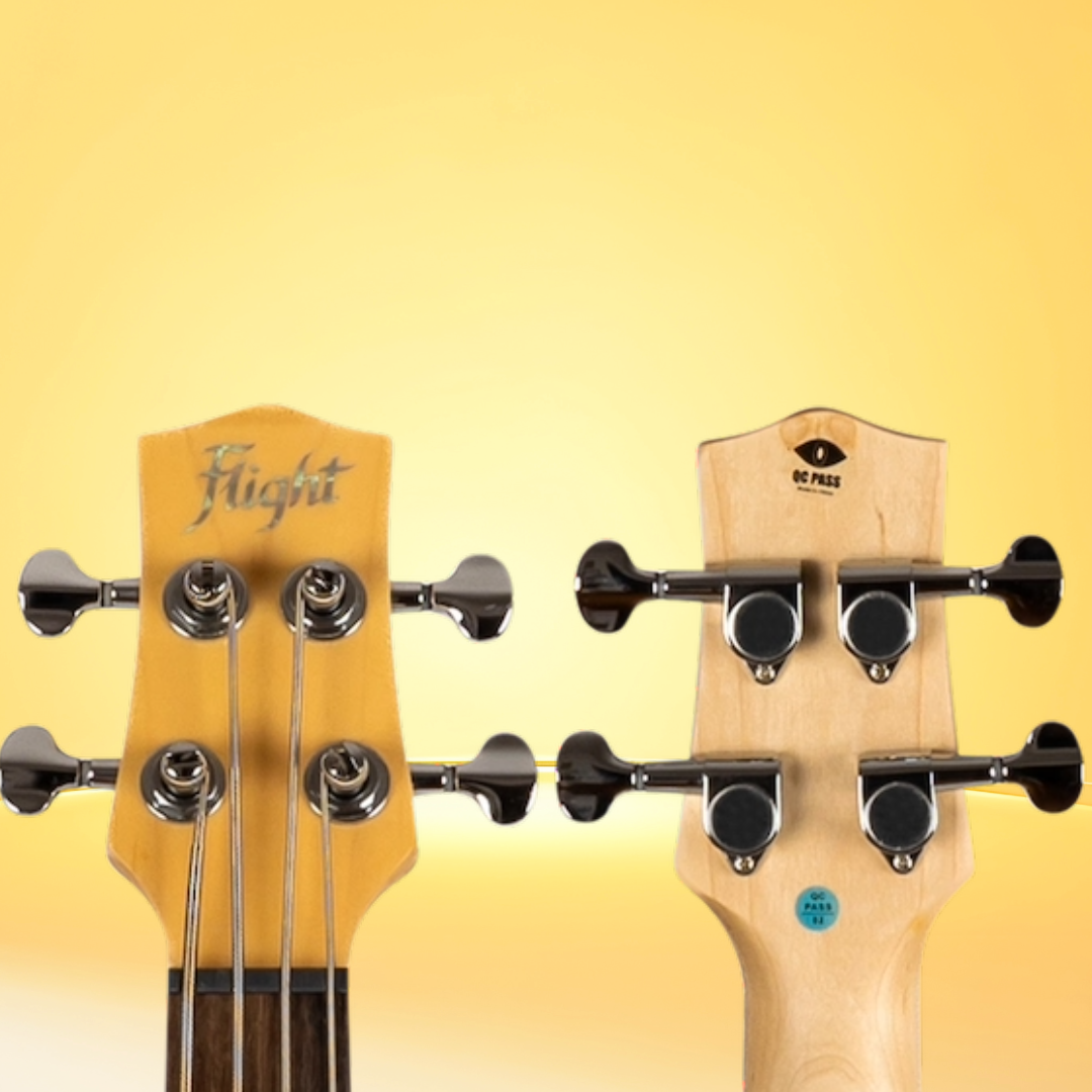 Flight Mini Bass Lite BL Blue Solid Body Ukulele  - New to Australia -Only 2 Left in Stock