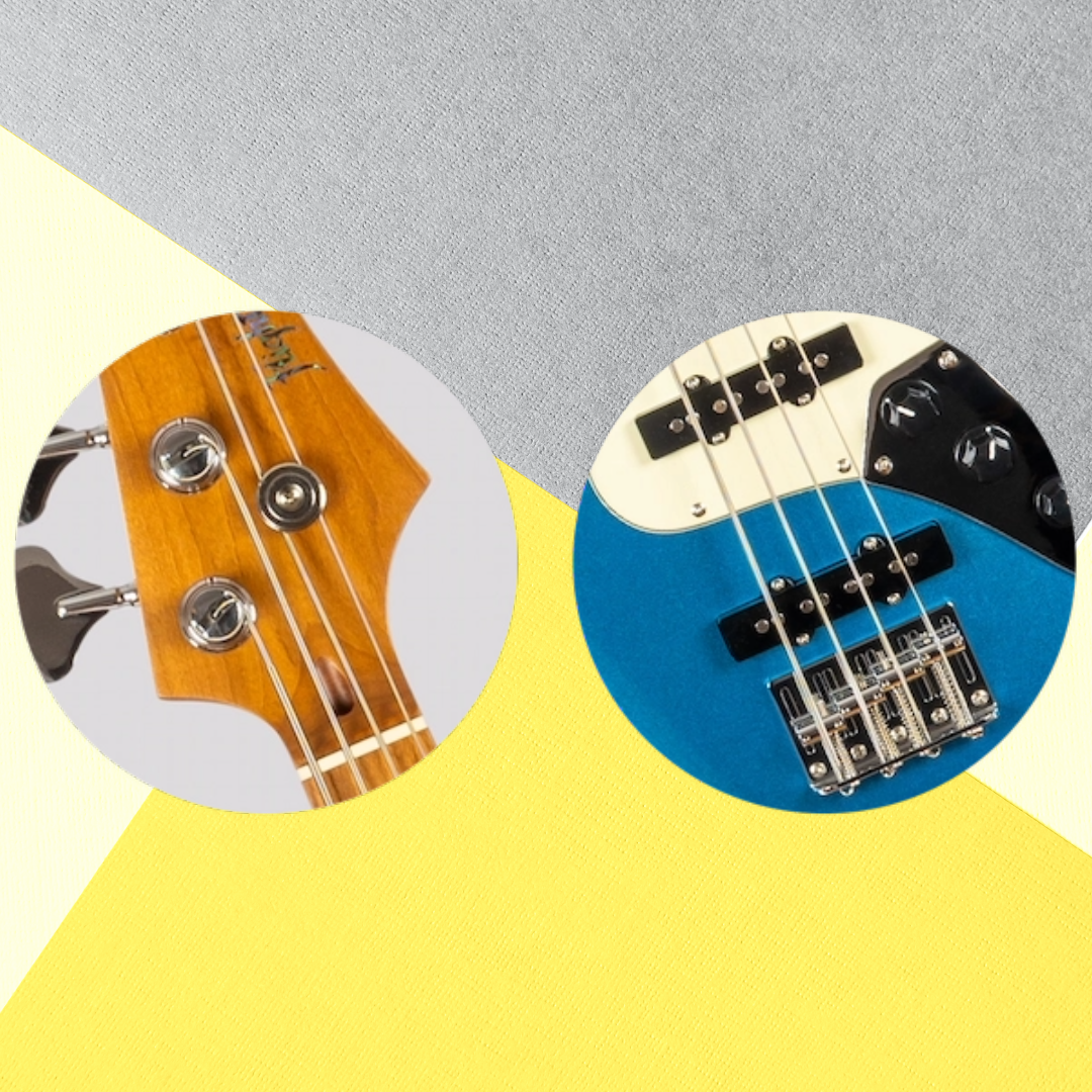 Flight Mini JB Bass Metallic Blue Solid Body Ukulele with Deluxe Gig Bag - New to Aus - Very Limited Stock (4 units Remaining)