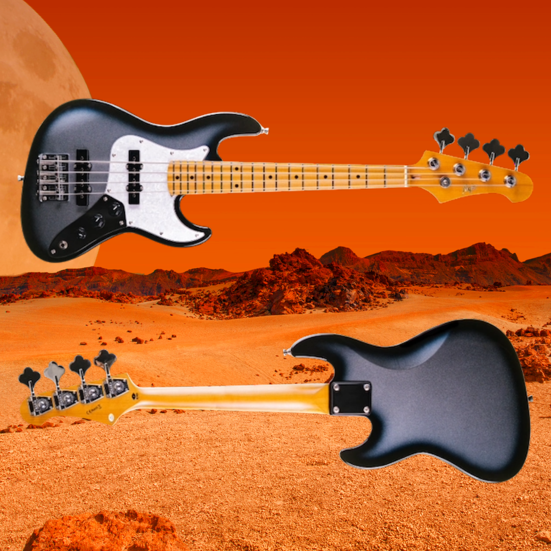 Flight Mini JB Bass Moonburst Solid Body Ukulele with Deluxe Gig Bag - Coming Soon