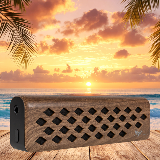 Flight Tiny6 Portable Walnut Mini Ukulele and Guitar Bluetooth Amplifier