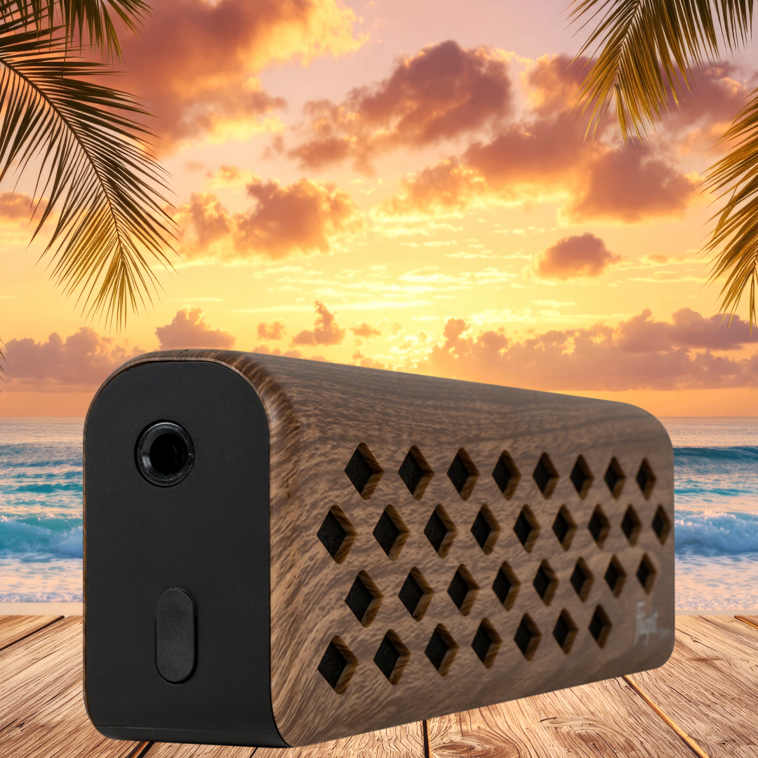 Flight Tiny6 Portable Walnut Mini Ukulele and Guitar Bluetooth Amplifier