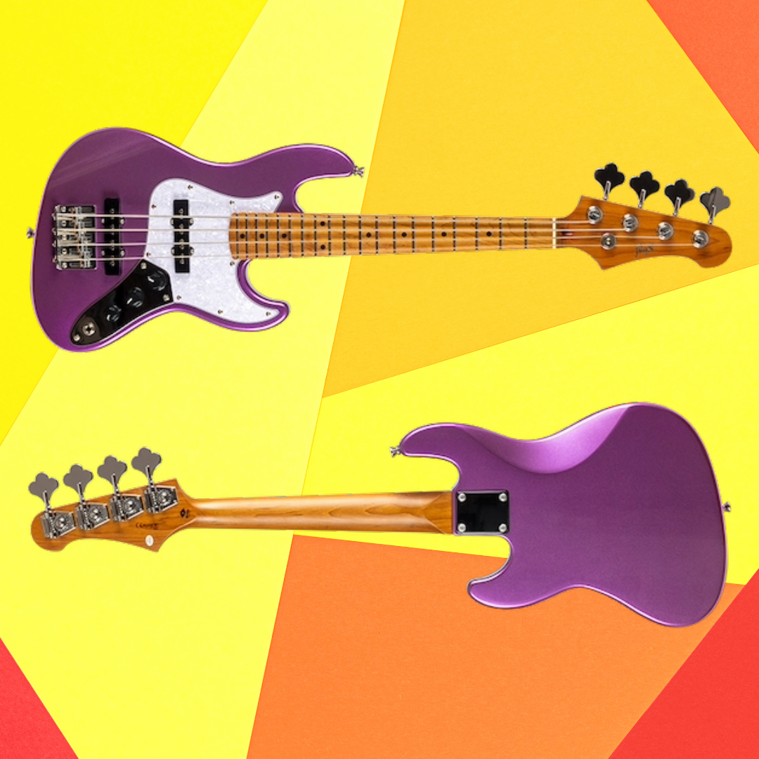 Flight Mini JB Bass Purple Solid Body Ukulele with Deluxe Gig Bag - Coming Soon