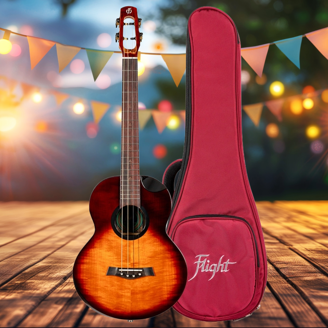 Flight Navigator EQ-A Baritone Solid Body Ukulele with Deluxe Gig Bag - New in Australia - Limited Stock (6 Units Remaining)