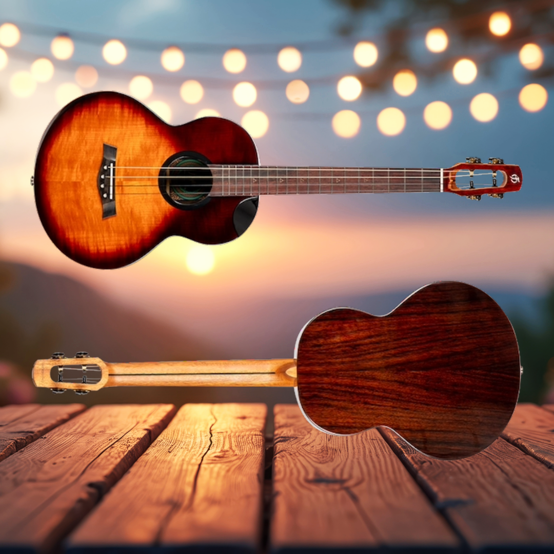 Flight Navigator EQ-A Baritone Solid Body Ukulele with Deluxe Gig Bag - New in Australia - Limited Stock (6 Units Remaining)