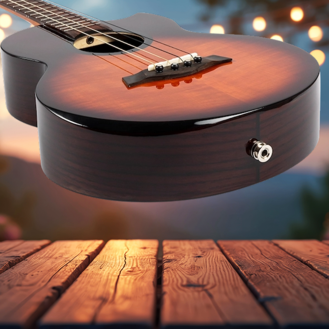 Flight Navigator EQ-A Baritone Solid Body Ukulele with Deluxe Gig Bag - New in Australia - Limited Stock (6 Units Remaining)