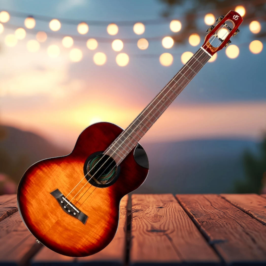 Flight Navigator EQ-A Baritone Solid Body Ukulele with Deluxe Gig Bag - New in Australia - Limited Stock (6 Units Remaining)