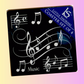 Music Note Coasters Pack Of 4 (Black)