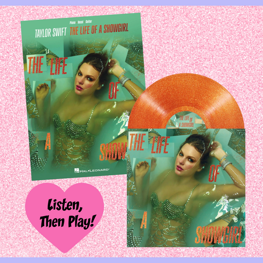 The Life Of A Showgirl - Orange Glitter Vinyl and Songbook Bundle