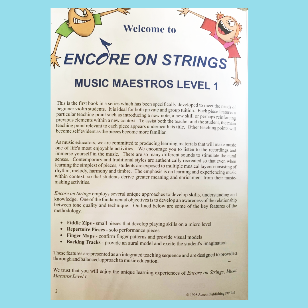 Encore On Strings Violin - Level 1 Book/Online Audio