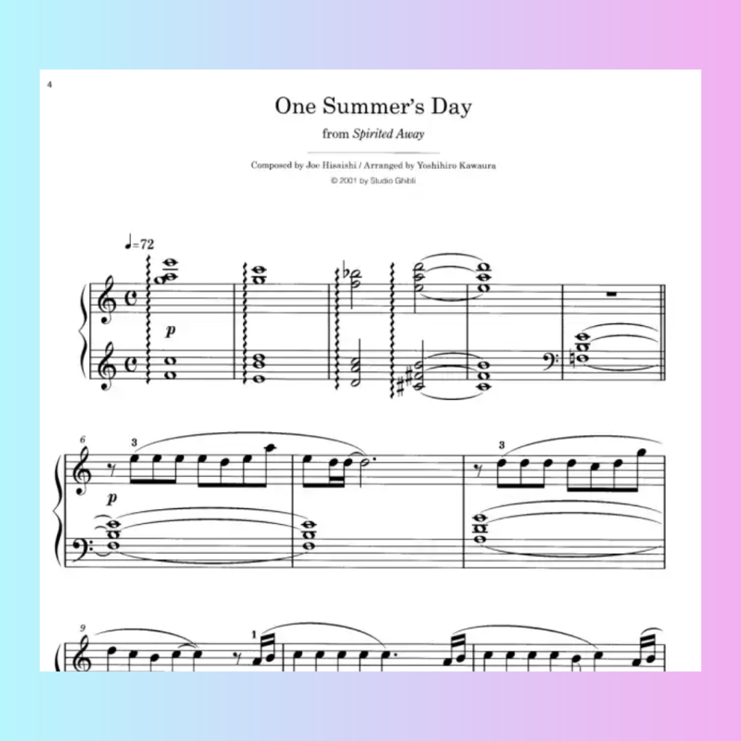 Studio Ghibli Recital Repertoire Volume 1 - Intermediate Piano Book