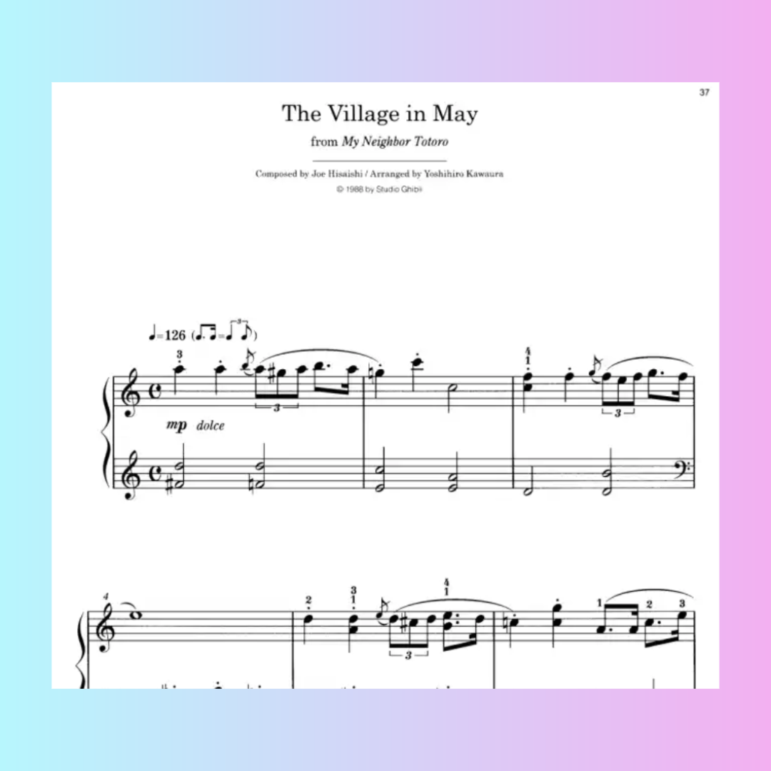 Studio Ghibli Recital Repertoire Volume 1 - Intermediate Piano Book