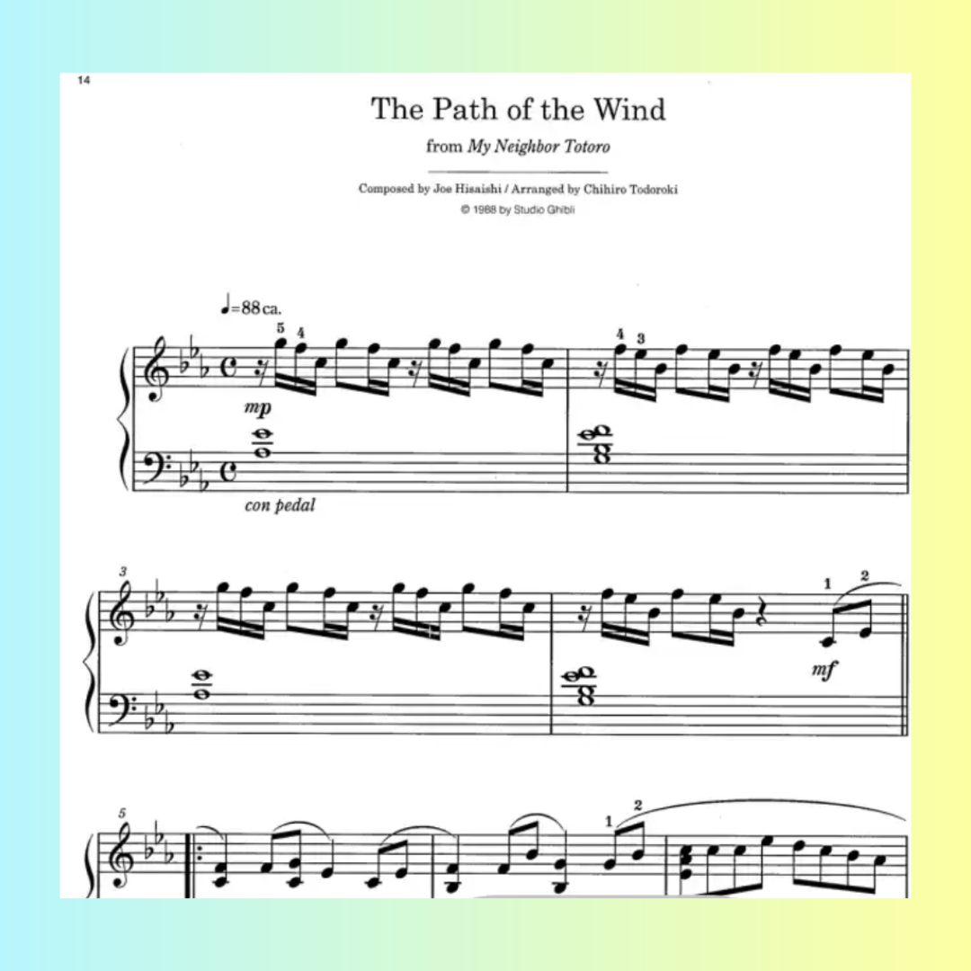 Studio Ghibli Recital Repertoire Volume 2 - Intermediate Piano Book