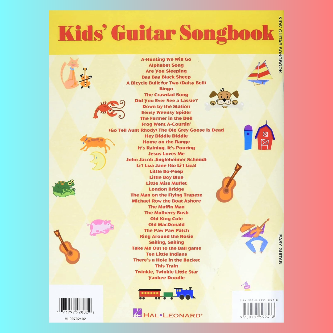 Kids Guitar Songbook - Ez Play Guitar Book (38 Favourites)