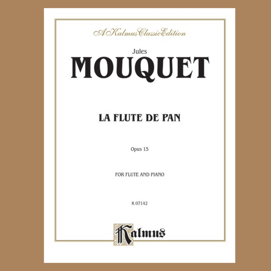 Jules Mouquet - Sonata Op 15 La Flute De Pan with Piano Accompaniment Book