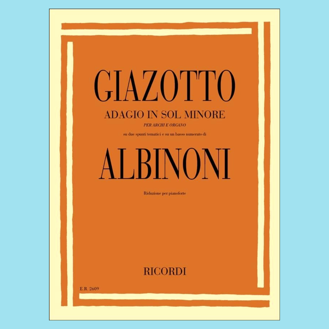 Tomaso Albinoni - Adagio In G Minor Piano Solo Book