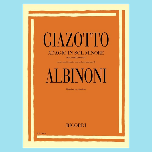 Tomaso Albinoni - Adagio In G Minor Piano Solo Book