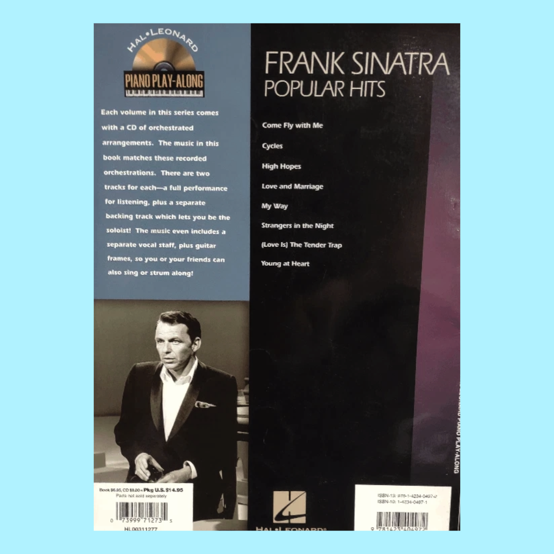 Frank Sinatra - Popular Hits Piano Play Along Volume 44 Book