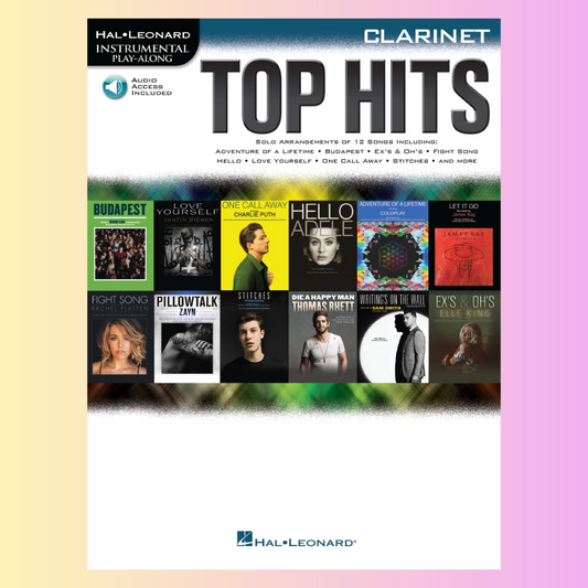 Top Hits Clarinet Play Along Book/Ola