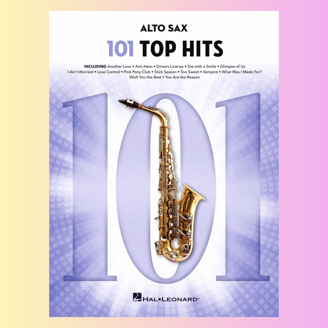 101 Top Hits For Alto Saxophone Songbook - (New 2025 Release)