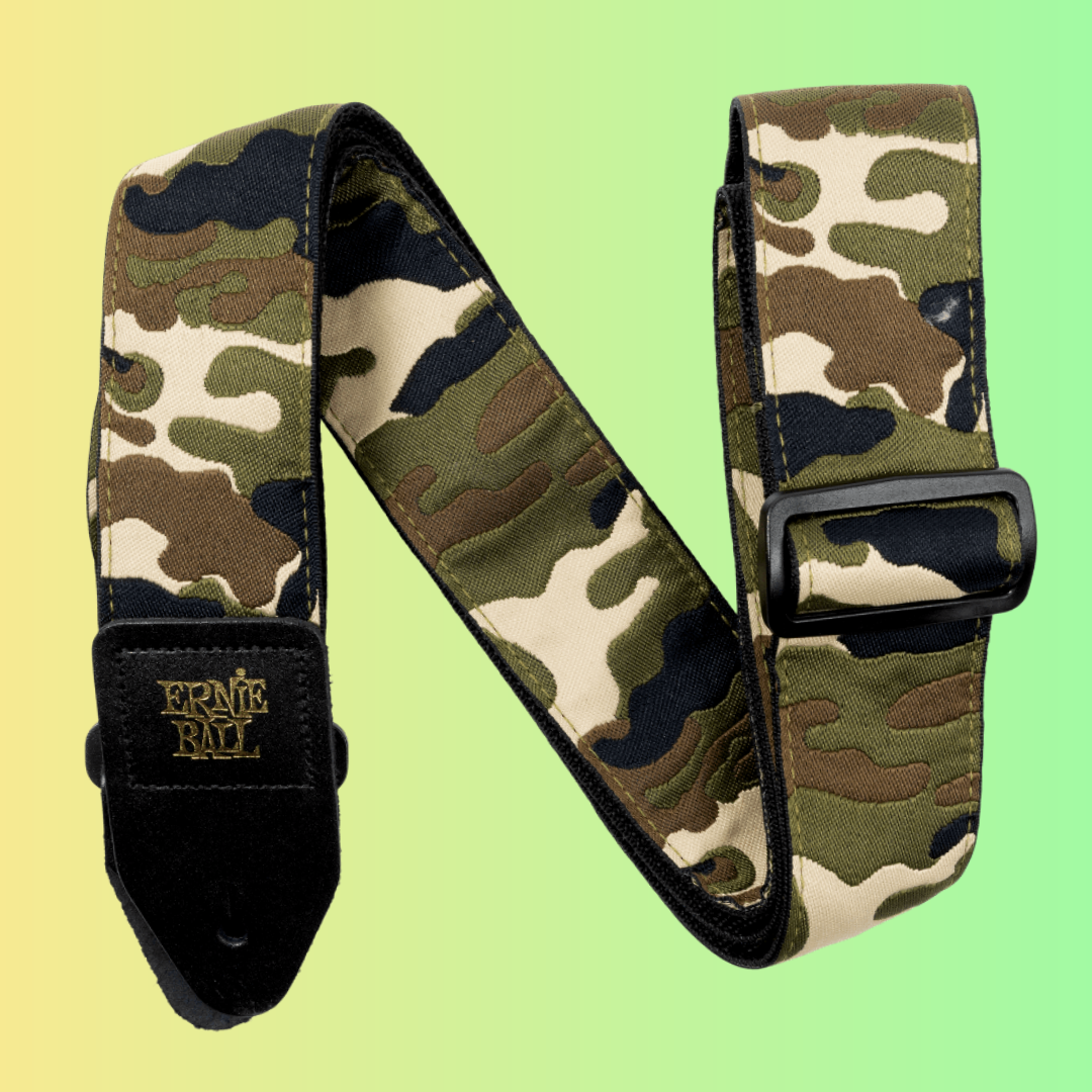 Ernie Ball Classic Jacquard Guitar/Bass Strap - Vintage Camo (New)