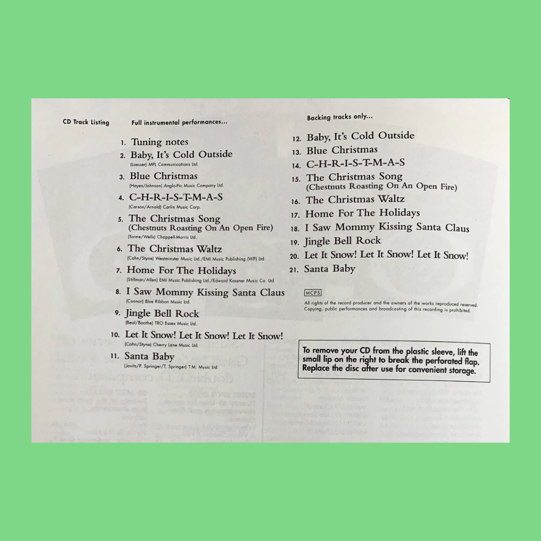 Guest Spot - Christmas Favourites Alto Saxophone Play Along Book/Cd