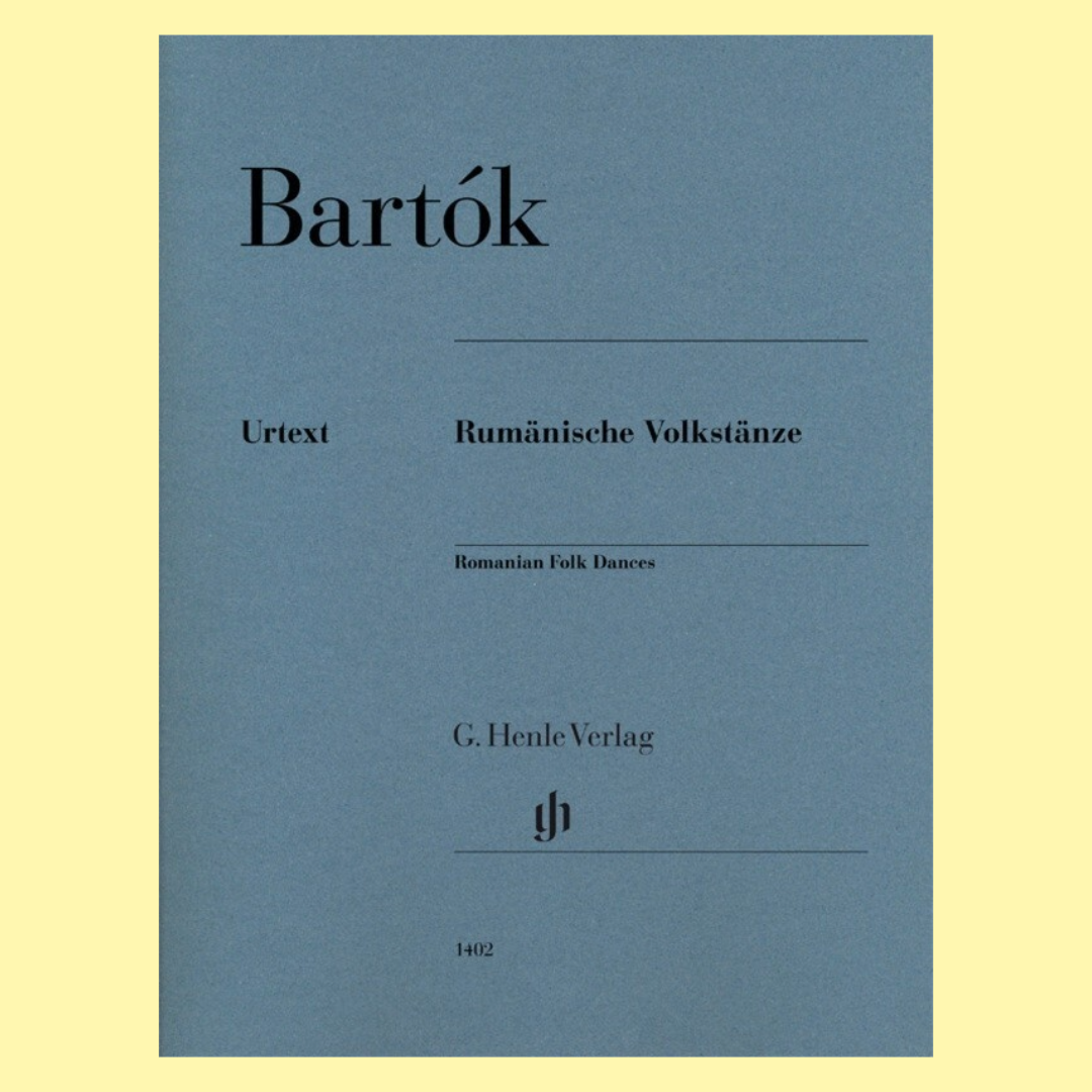 Bartok - Romanian Folk Dances Piano Urtext Edition Book