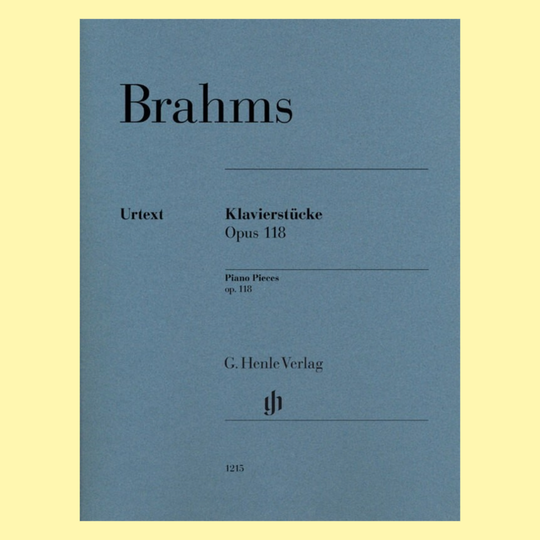 Brahms - Piano Pieces Op 118 Urtext Edition Book