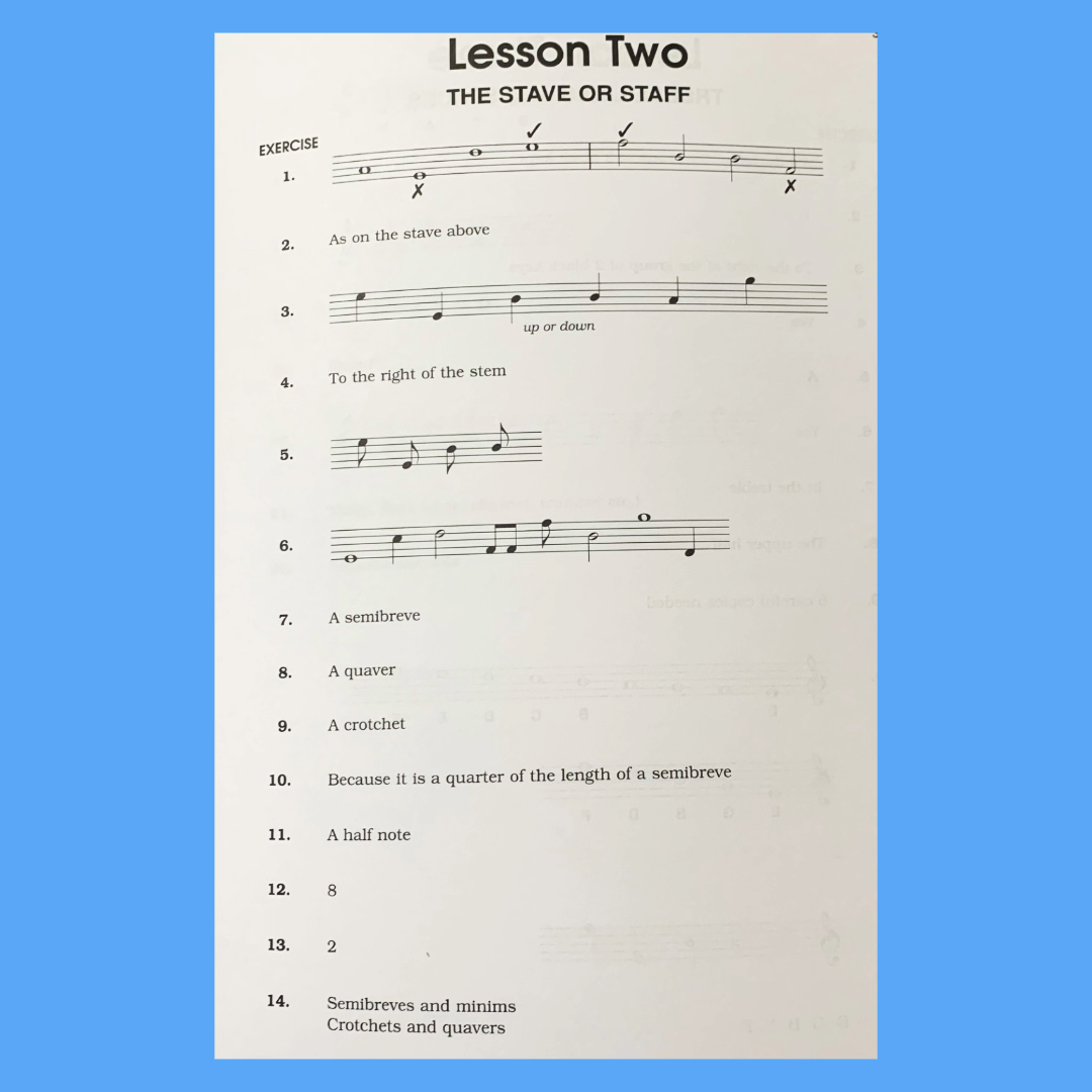 Master Your Theory - Answer Book Grade 1 MYT (Revised Edition)