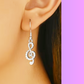 Treble Clef/Quaver Earrings with Rhinestones (Silver)