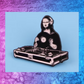 Mona Lisa DJ Enamel Pin - 3.0cm x 3.3cm