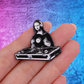 Mona Lisa DJ Enamel Pin - 3.0cm x 3.3cm