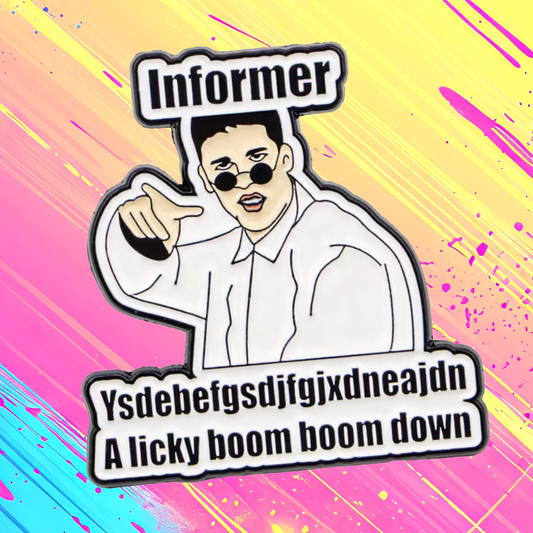 Snow - Informer Funny 90's Hip Hop Enamel Pin - 3.1cm x 3.3cm